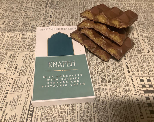 Pistachio Knafeh Chocolate Bar